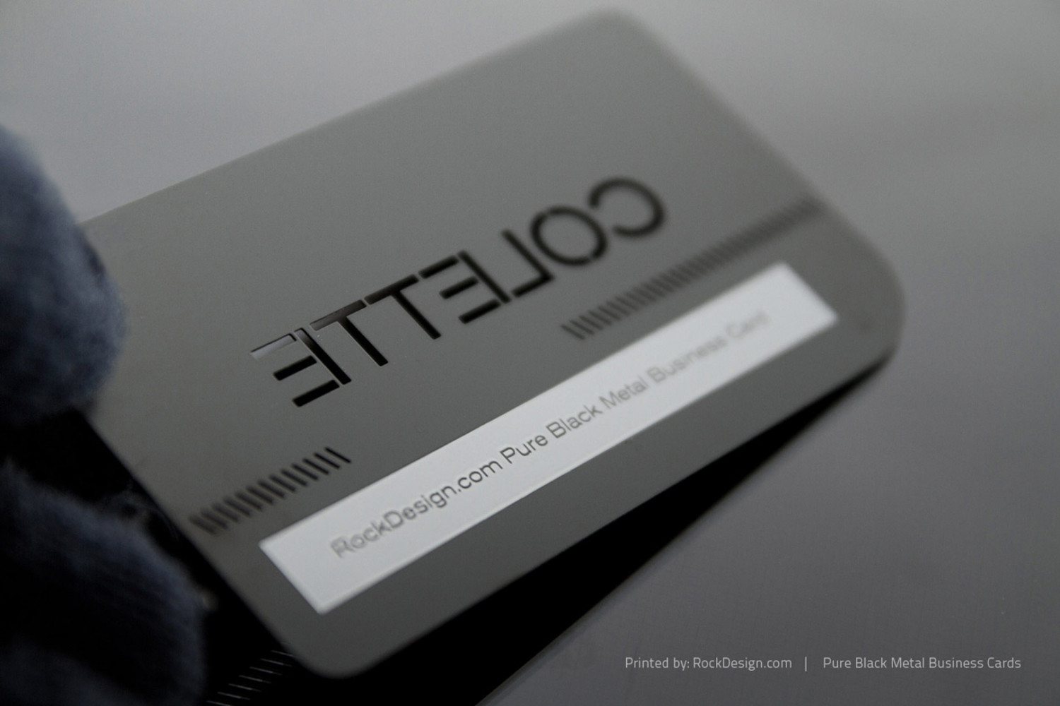 Black Metal Business Cards