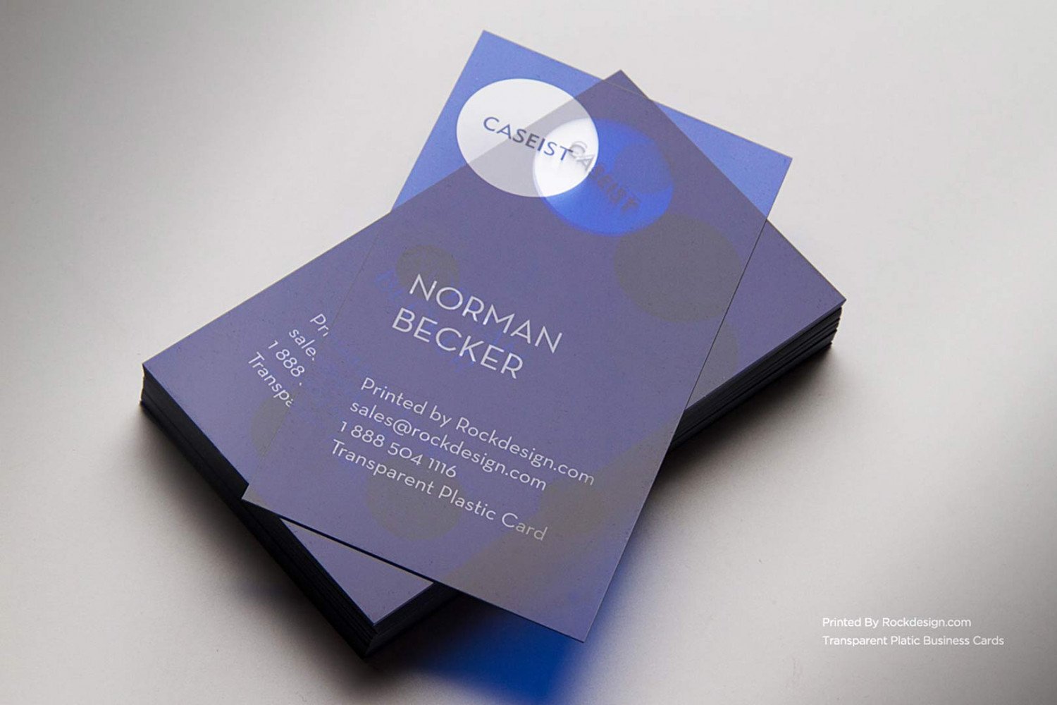 translucent plastic business cards