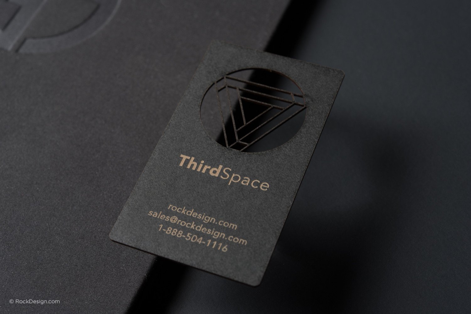 Laser Engraved Black Business Cards