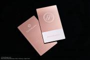 Rose Gold Metal Name Cards 10