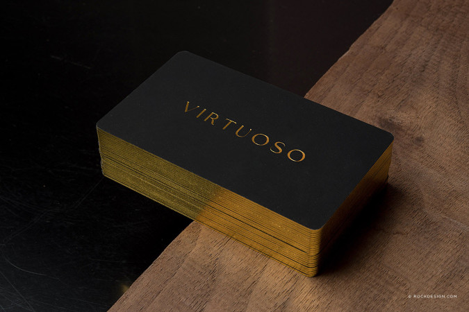 Soft Suede Business Cards