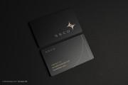 Laser Engraved Black Metal Business Card design 8