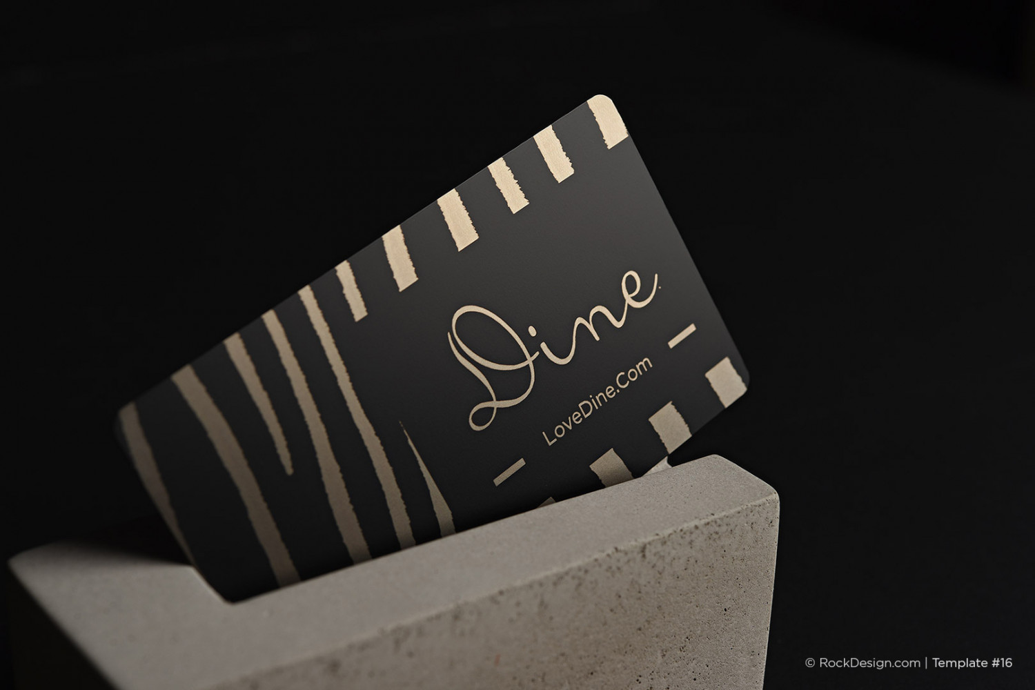 Laser Engraved Black Metal Business Cards
