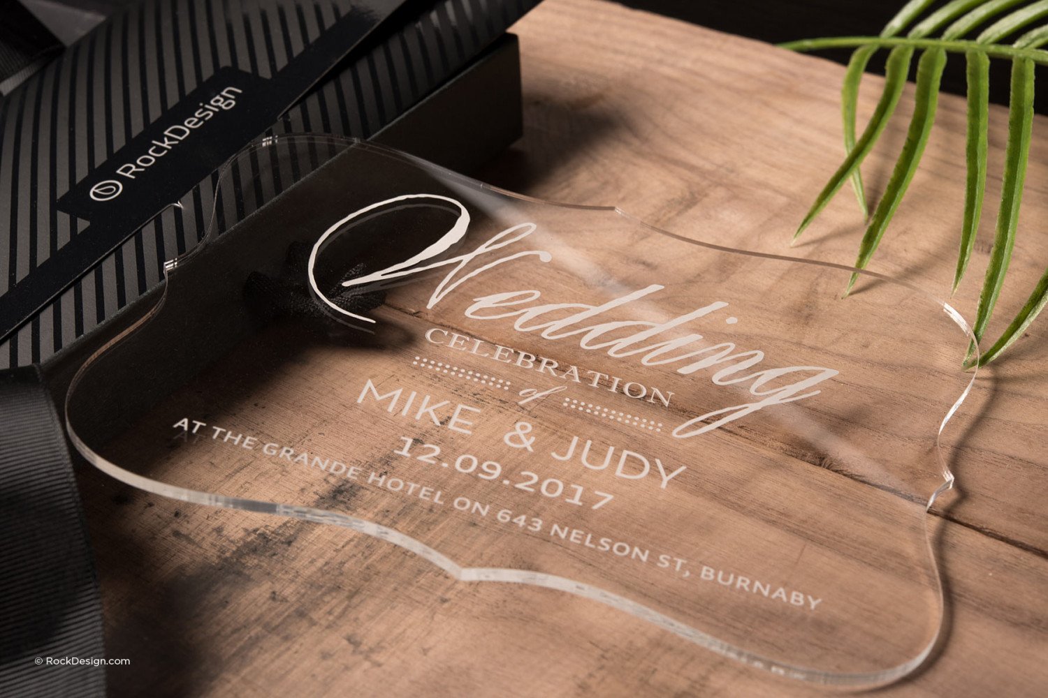 Clear Acrylic Invitation Cards + Free Invitation Templates