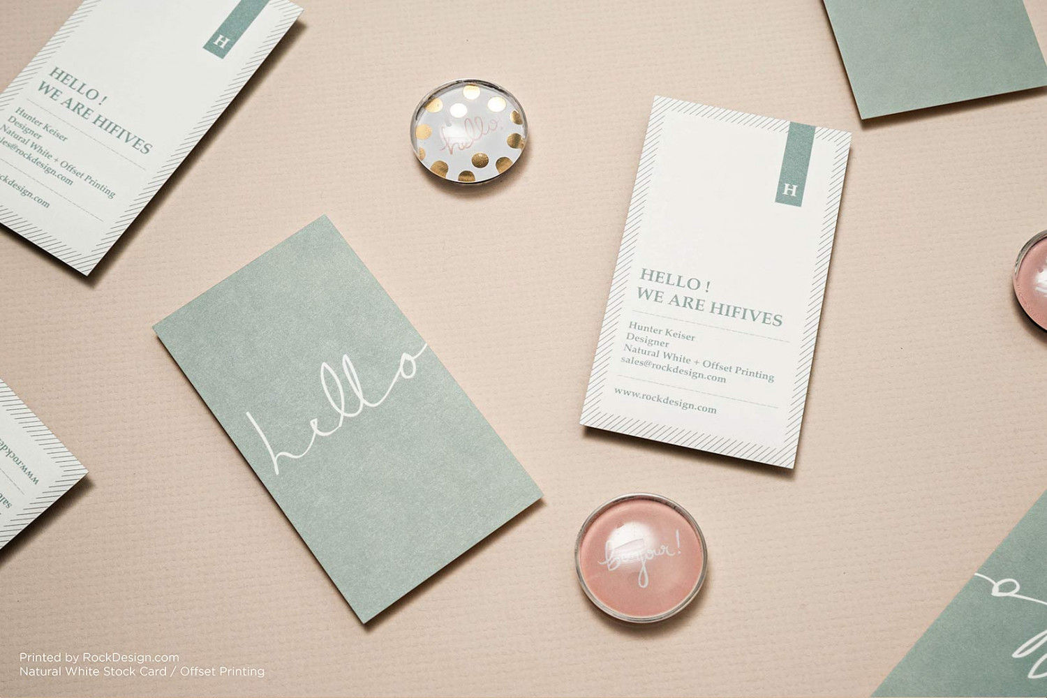 natural cream uncoated business cards