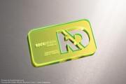 Yellow Acrylic Business Card1