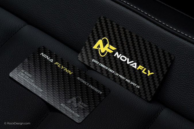 UV Printed Carbon Fiber Business Cards