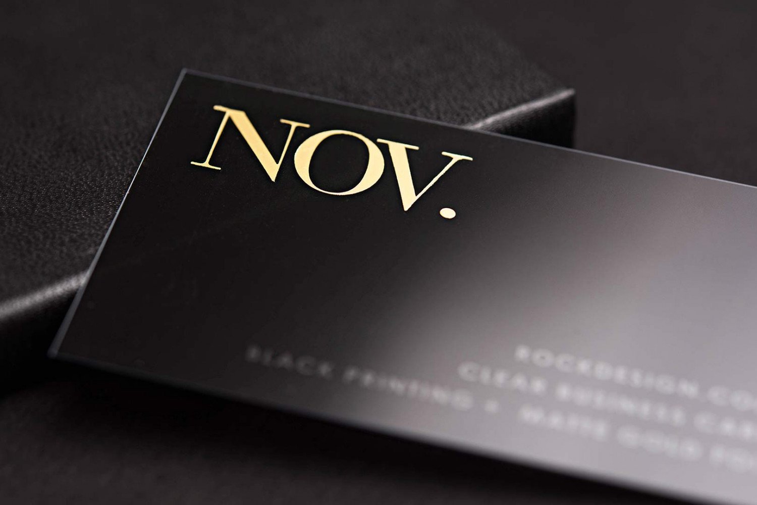 transparent business card