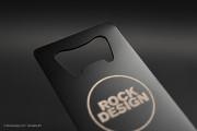 Black Metal Laser Engraved Bottle Opener Business Card  - 4