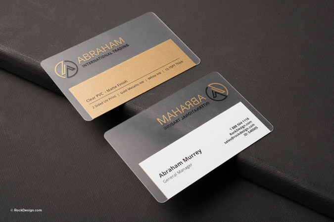 Luxury Black Metal Business Cards