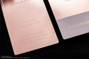 Rose Gold Metal Name Cards 12