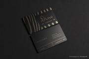 Laser Engraved Black Metal Business Card design 14