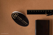 oval-matte-gloss-calendered-vinyl-sticker-label-sign-qr-code-black-white-brown-beige-cmyk-ink-century-21-rockdesign-image-01