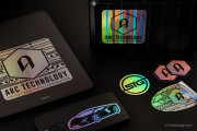 holographic-prism-film-sticker-label-sign-black-cmyk-ink-reflective-shiny-rainbow-arc-technology-stg-car-rockdesign-image-01