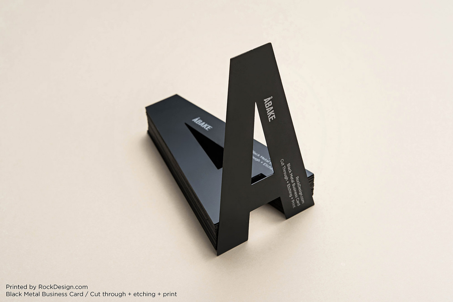 Black Metal Business Cards