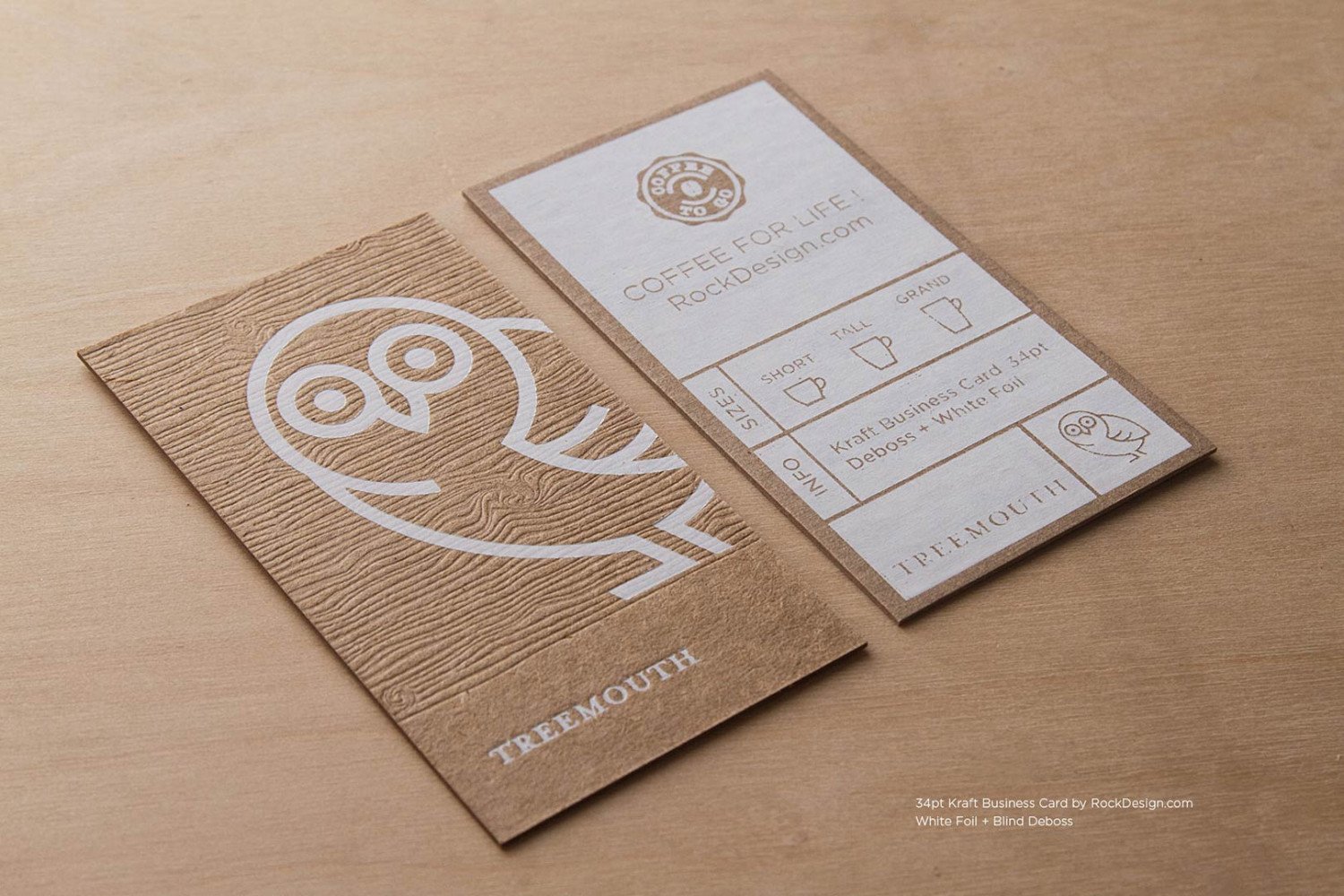 Brown Kraft Business Cards Brown Kraft Business Cards 1