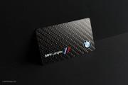 carbon fiber business card design img5