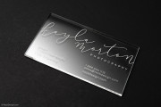 Acrylic Business Card design 1