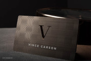 Gunmetal Metal Business Card Design - 25