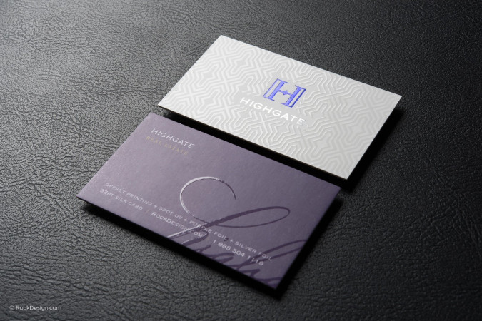 34PT Laminated Business Cards