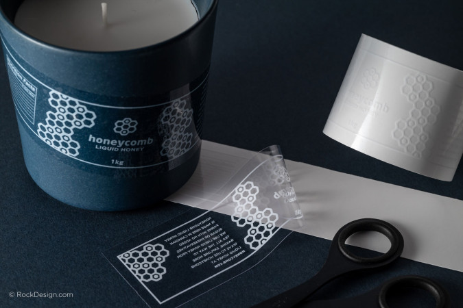 White Ink Transparent Stickers