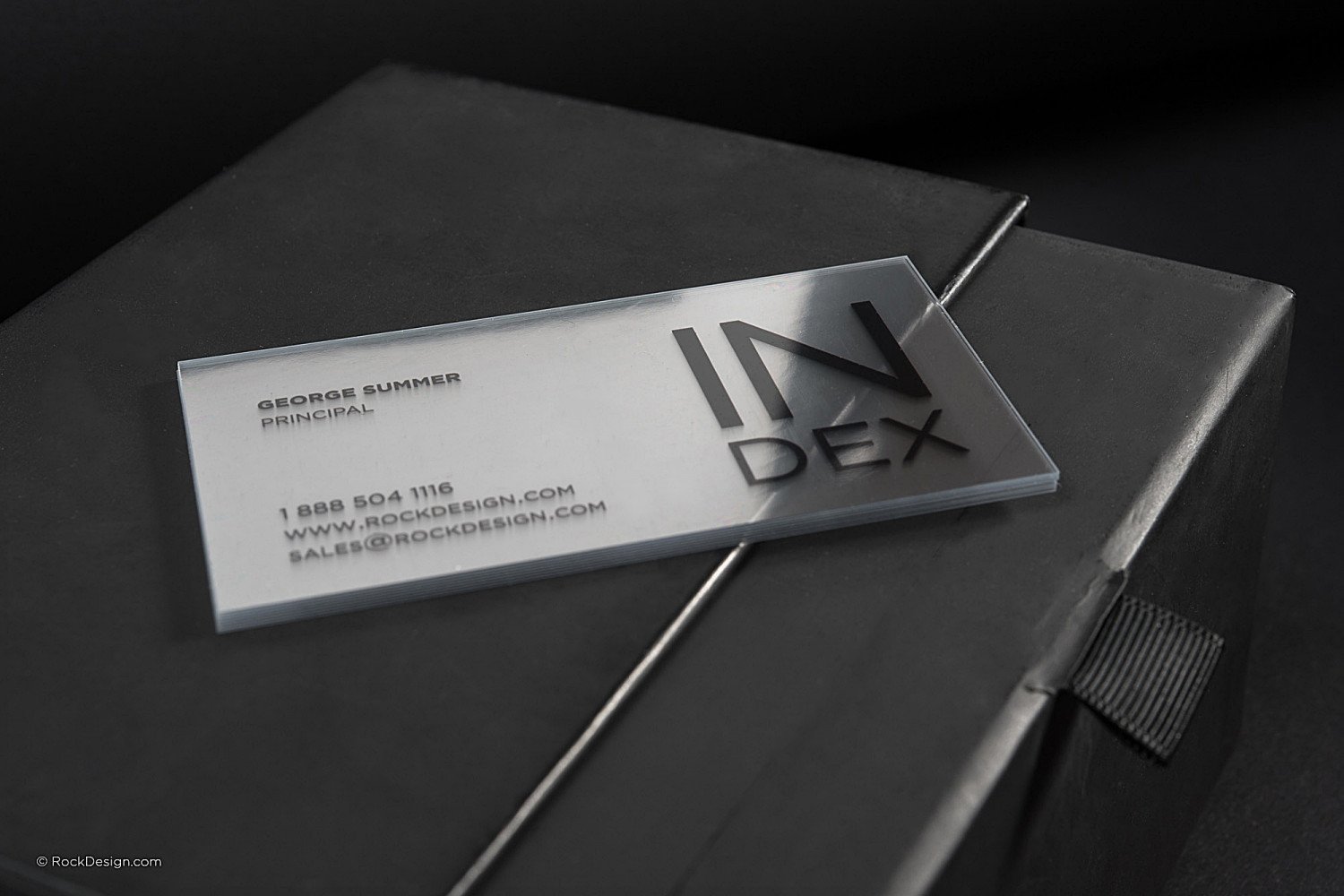 transparent business card