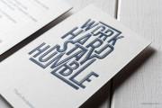 Letterpress Name Cards Design 12