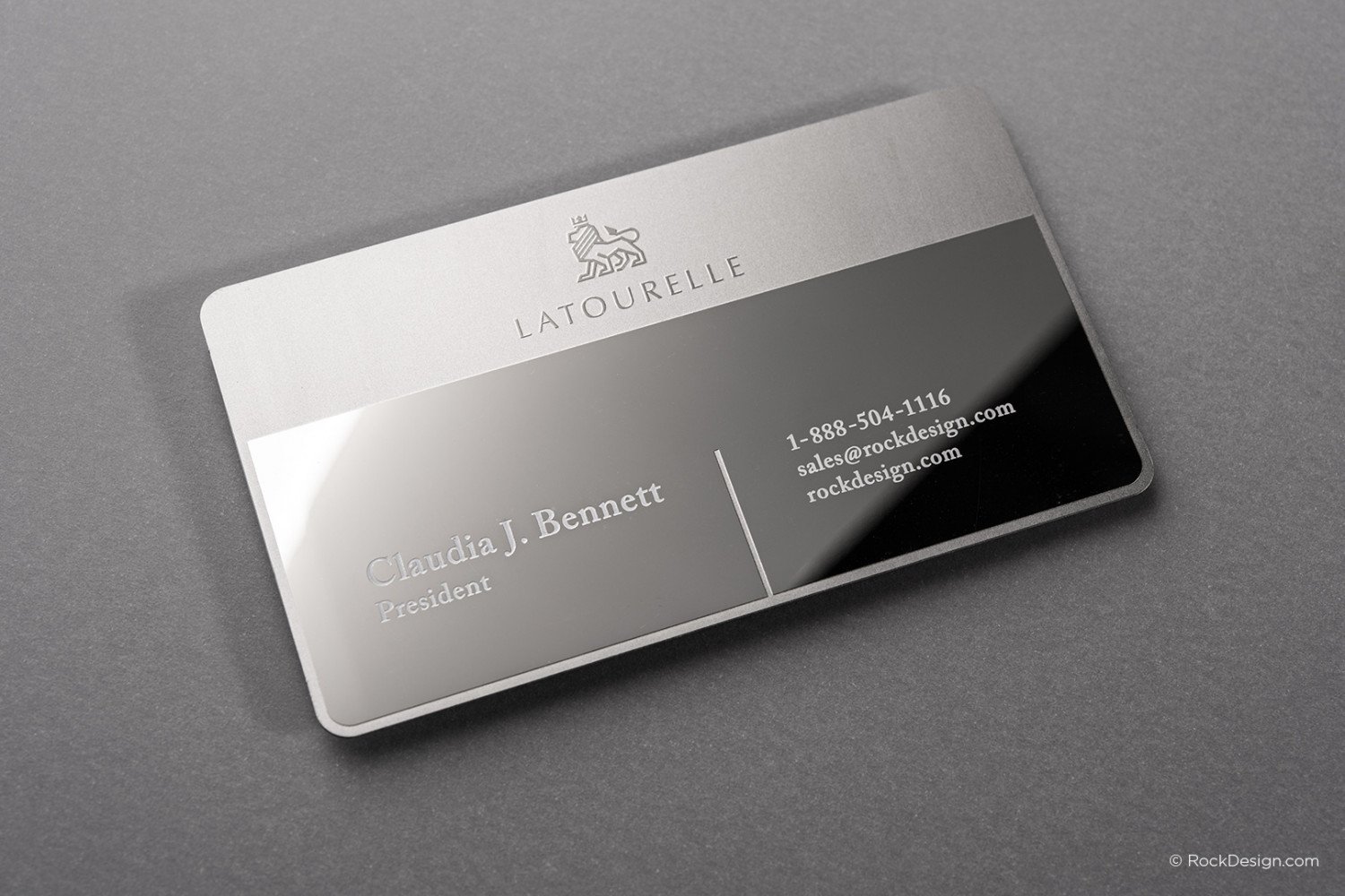 metal presentation cards