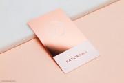 Rose Gold Metal Name Cards 9