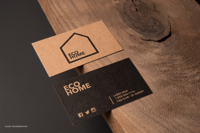 Regular Kraft Business Cards