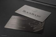 Gunmetal Metal Business Card Design - 16