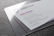 Clear Plastic Business Card Design 9