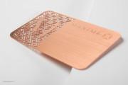 Copper Metal Name Cards 2