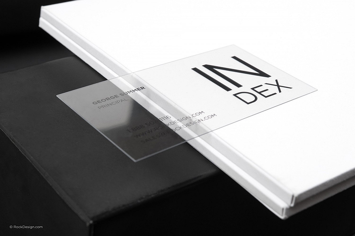 transparent business card