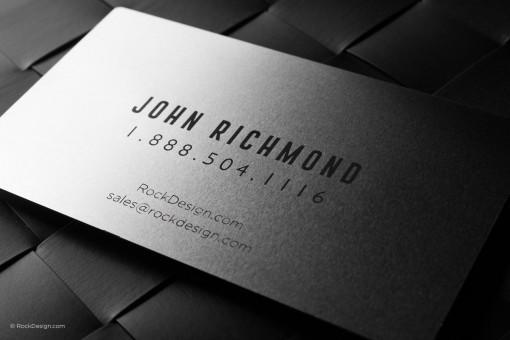 Laser Spot Color Metal Business Cards | RockDesign Luxury Business Card ...
