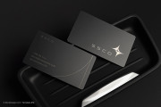 Laser Engraved Black Metal Business Card design 10
