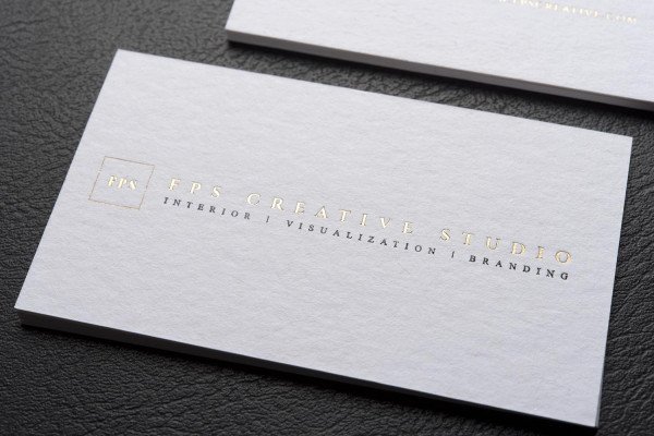 Laser Engraved White Metal Business Cards