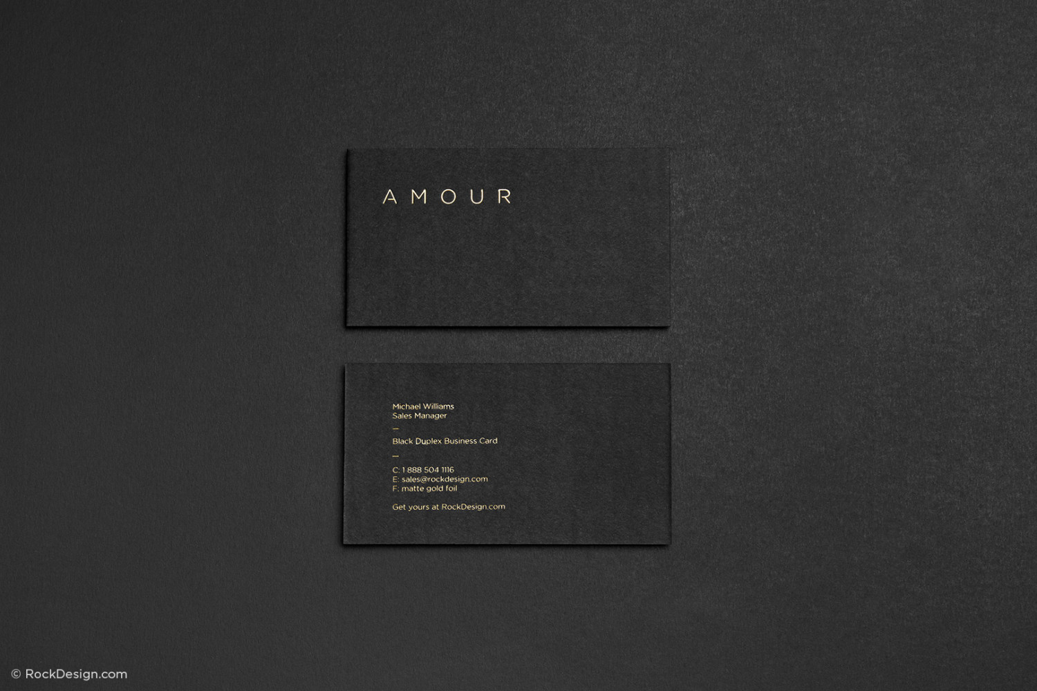 Free Online Elegant Card Templates Rockdesign Classic Black Hot Foil Business Card Template 1