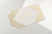 Glittery gold fashion template 3