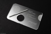 Cut-Through Crystal Clear Acrylic Business Card 3