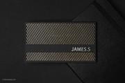 Striped black foil template 3