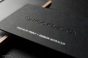 Embossed black template with silver foil 3