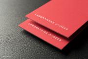 Bold red & white foil suede template 4