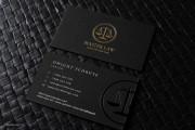 Black and gold Law business card template 4