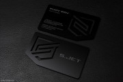 Sleek Black Laser Engraved Acrylic Business Card 1