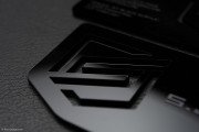 Sleek Black Laser Engraved Acrylic Business Card 3