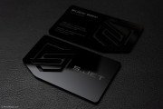 Sleek Black Laser Engraved Acrylic Business Card 4