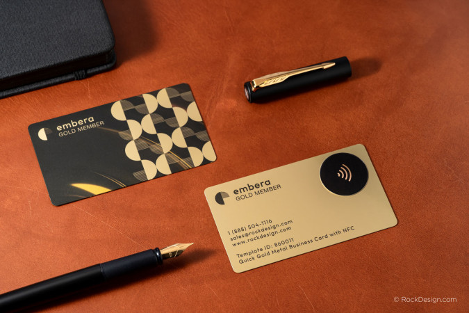 NFC Gold Metal Business card - Embera