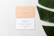 Feminine event planner white business card visiting template 3