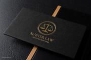 Black and gold Law business card template 8
